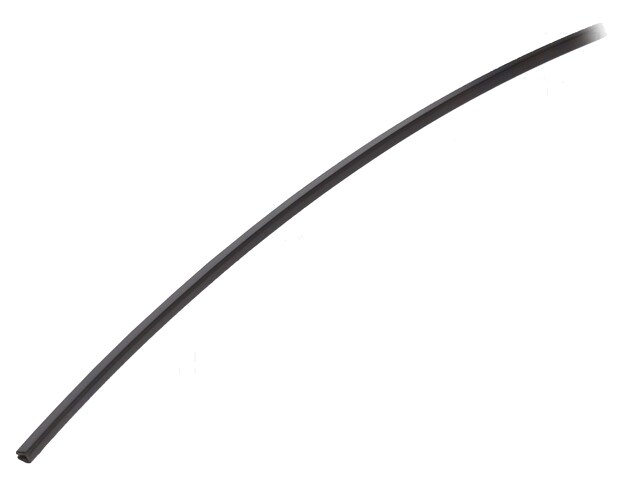 Randbescherming; polyethyleen; L: 30,5m; zwart; H: 3mm; W: 2,7mm Randbescherming; polyethyleen; L: 30,5m; zwart; H: 3mm; W: 2,7mm